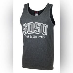 SDSU charcoal tank top unisex